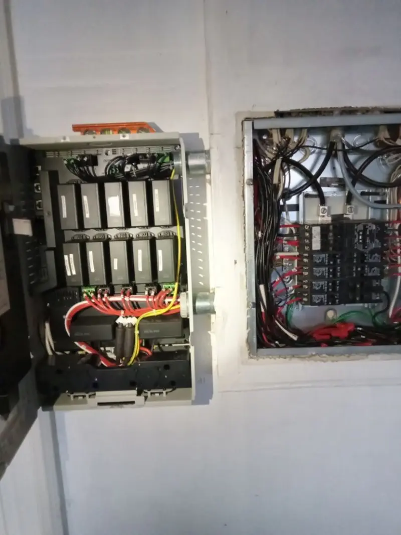 Electrical panel upgrade completed for Indoor Lighting Installation in Menasha